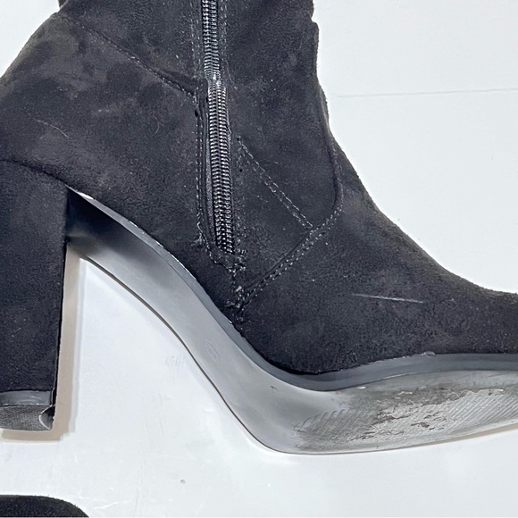 Justfab • Signy Faux Suede Over the Knee Boots - Picture 6 of 9